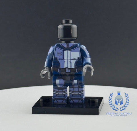 Blue Neo Crusader Mandalorian Armor PCC Series Minifigure Body