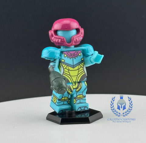 Metroid: Fusion Suit Samus Aran Custom Printed PCC Series Miniature Figure