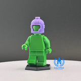 Custom 3D Printed Purple Kang Helmet Miniature Piece