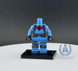 G.I. Joe Light Blue Cobra Trooper Uniform Custom Printed PCC Series Miniature Body