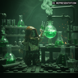 Arkham Scarecrow Fear Toxin Lab AI Representation