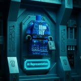 Blue Neo Crusader Mandalorian Armor V2 KOTOR Wars