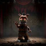 FNAF Nightmare Freddy Zoomed No Logo