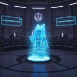 Hologram Shaak Ti Jedi Council