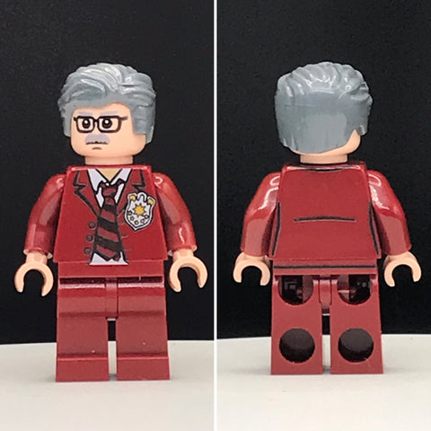 1-1 Dark Red Commissioner Gordon Custom Printed PCC Series Minifigure