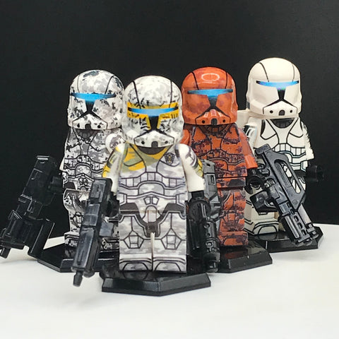 Gregors Clone Commando Squad Custom Printed PCC Series Figure Set