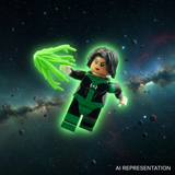 Kayma Tui Green Lantern New Pose Space Flight AI Representation
