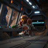 Phazon Suit Samus Dynamic Animated Pose