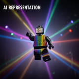 Rainbow Raider No Cape AI Representation