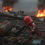 Red Neo Crusader with AI Representation