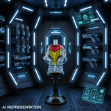 Transparent Samus Armor Sci-Fi Armory Display AI Representation