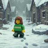 Undertale Chara Abandoned Snowy Village