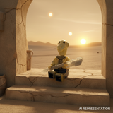 Yak Face Tatooine Porch AI Representation