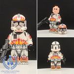 Clone Burning Legion ARC Trooper Custom Printed PCC Series Minifigure