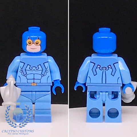 Classic Blue Beetle Custom Printed PCC Series Minifigure