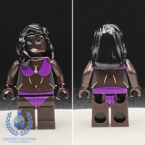 Purple Swimsuit Model V5 Custom Printed PCC Series Minifigure