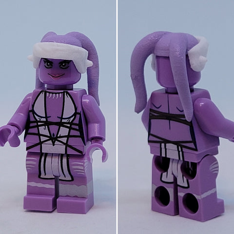 Pale Purple Ryloth Twi'lek V2 Custom Printed PCC Series Minifigure