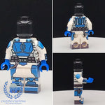 Blue/White Night Owl Mandalorian PCC Series Minifigure Body