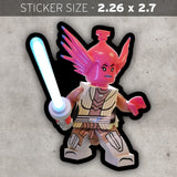 Custom DIE CUT Jedi Master Tiplee Sticker