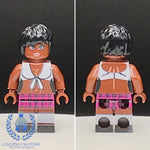 Pink Skirt Pub Waitress V2 Custom Printed PCC Series Minifigure