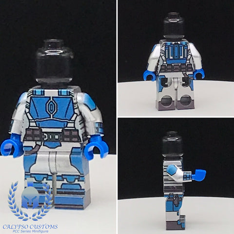 Blue/Silver Night Owl Mandalorian PCC Series Minifigure Body