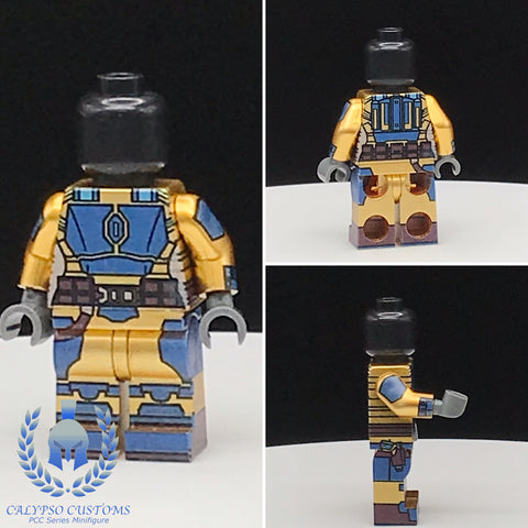 Blue/Gold Night Owl Mandalorian PCC Series Minifigure Body