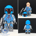 Calypso Blue Streak Mandalorian Custom Printed PCC Series Minifigure