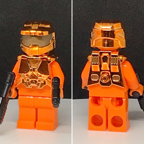 Chromed Orange Mark VI PCC Spartan Minifigure