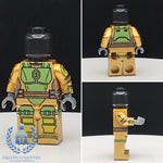 Green/Gold Fem Crusader Mando PCC Series Minifigure Body