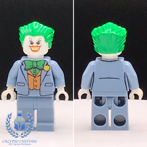 Classic Joker Sand Blue Custom Printed PCC Series Minifigure