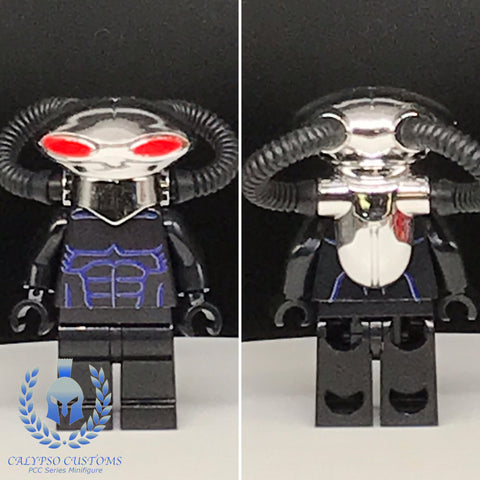 Chromed Black Manta Custom Printed PCC Series Minifigure