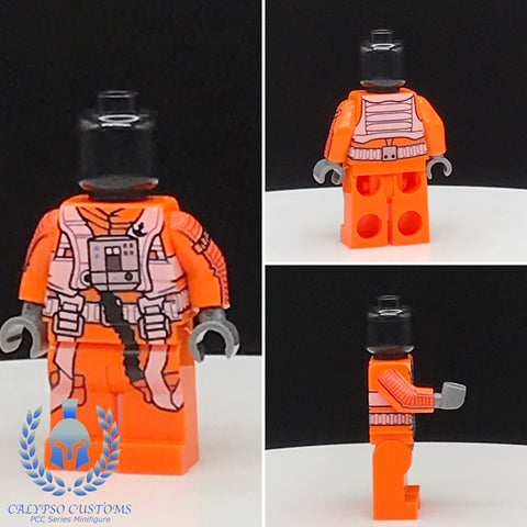 Orange Rebel Flight Suit PCC Series Minifigure Body