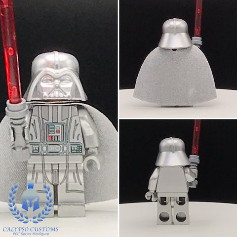 Silver Armor Vader Custom Printed PCC Series Minifigure
