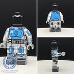 Midnight Sky Mando Armor PCC Series Minifigure Body