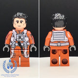 Rebel Pilot Dark Orange Leader Custom Printed PCC Series Minifigure