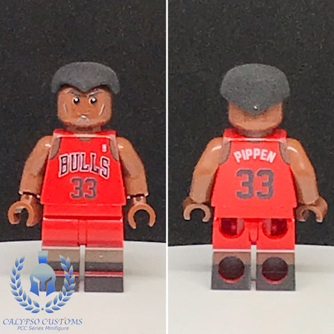 Bulls Pippen #33 Custom Printed PCC Series Minifigure