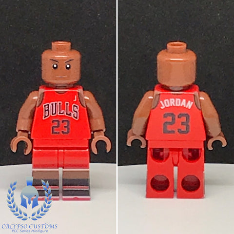 Bulls Jordan #23 Custom Printed PCC Series Minifigure