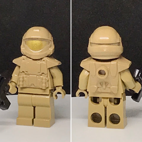 Dark Tan ODST PCC Spartan Minifigure