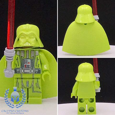 Lime Green Vader Custom Printed PCC Series Minifigure