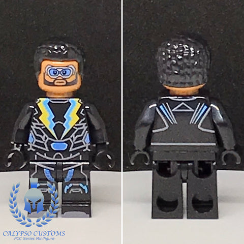 Black Lightning Custom Printed PCC Series Minifigure