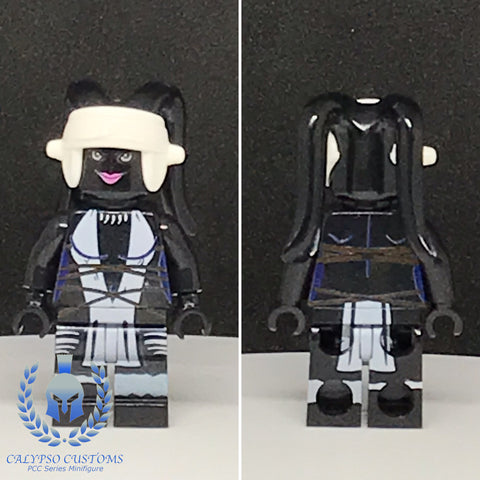 Ryloth Twi'lek V2 Black Custom Printed PCC Series Minifigure