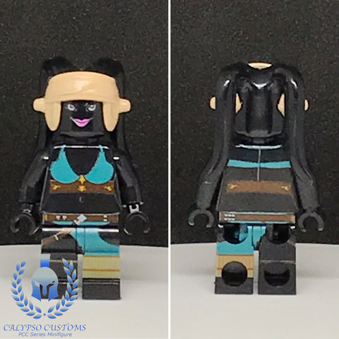 Wanted Rebel Twi'lek Black Custom Printed PCC Series Minifigure