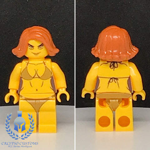 Bronze Swimsuit Model V4 Custom Printed PCC Series Minifigure