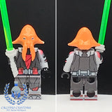 Quarren Jedi General Custom Printed PCC Series Minifigure