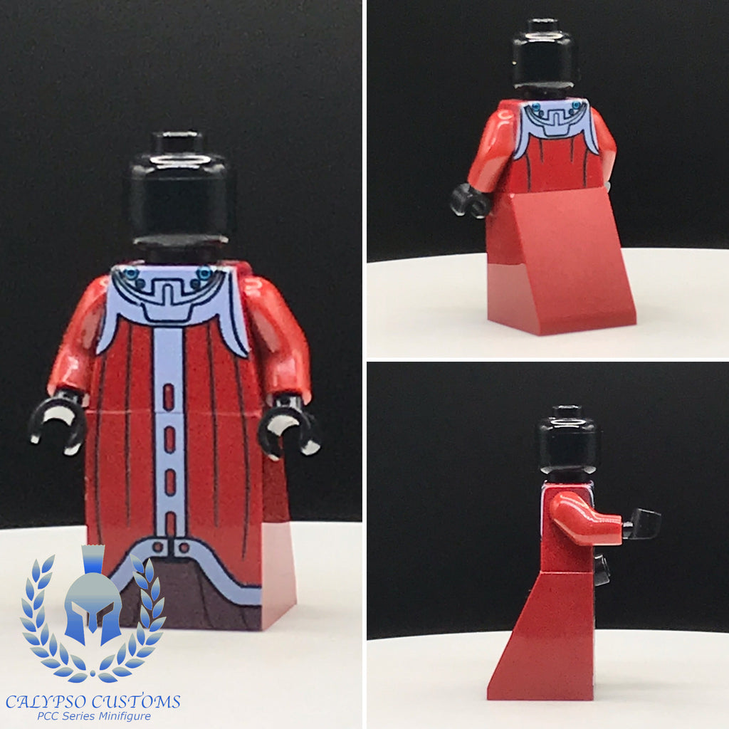 Calypso Customs Skakoan Technician Red Robes V2 PCC Series Minifigure Body