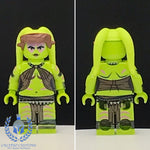 Lime Green Twi'lek Dancer Custom Printed PCC Series Minifigure