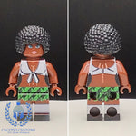 Green Skirt Pub Waitress V2 Custom Printed PCC Series Minifigure