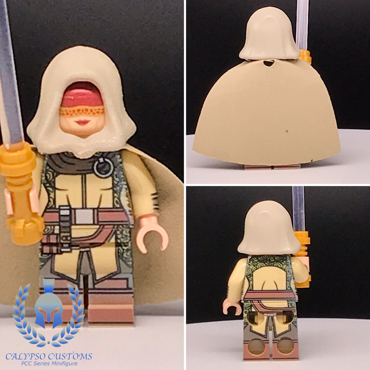 Calypso Customs Miraluka Jedi Ranger Custom Printed PCC Series Minifigure
