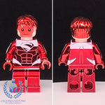 Chromed Red Superman Custom Printed PCC Series Minifigure