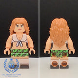 Green Skirt Pub Waitress Custom Printed PCC Series Minifigure